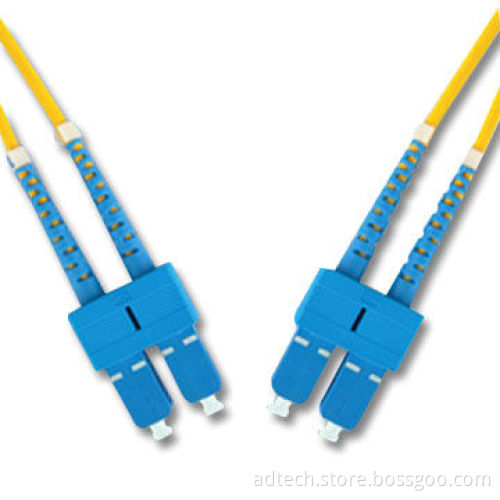 Fiber Optic Patch Lead SC-SC with 9/125um Duplex Single Mode, 2.0mm and 2m